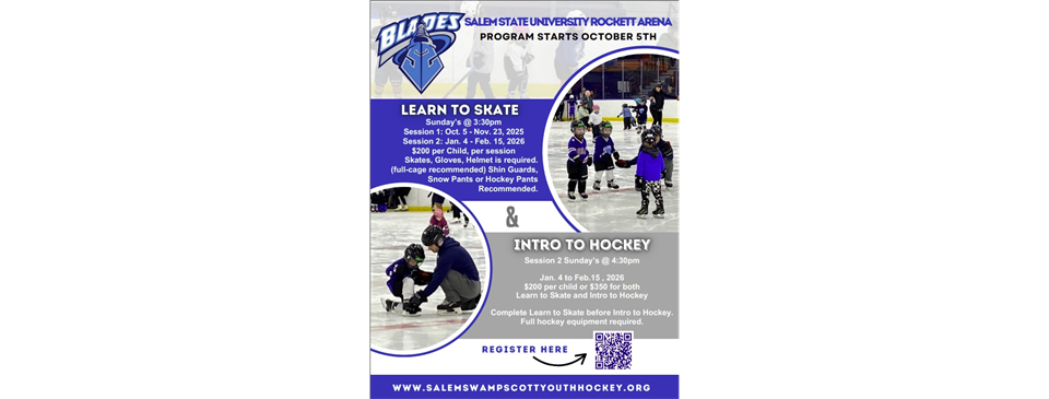 Learn to Skate and Intro to Hockey 2025-26