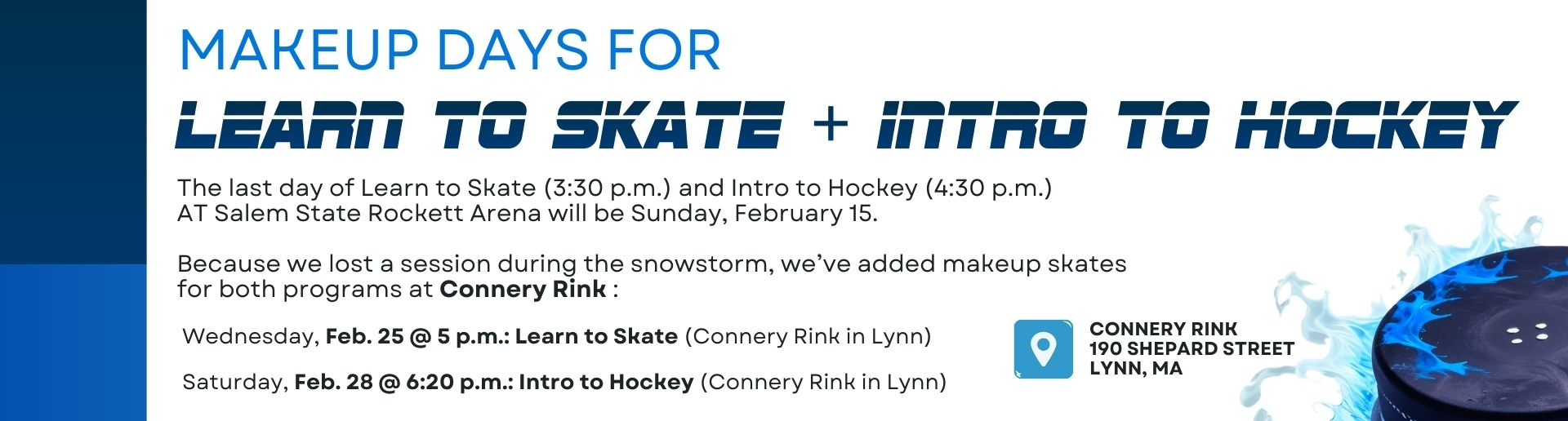 Learn To Skate Make-Up Dates